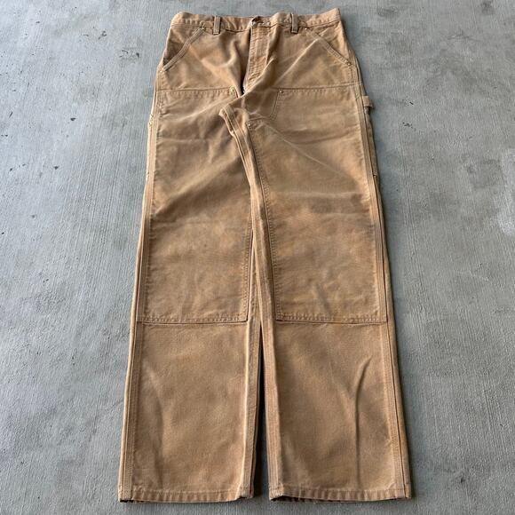 Vintage Y2K Carhartt brown double knee work wear carpenter pants